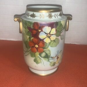Beautiful Hand Painted Nippon Dogwood Vase